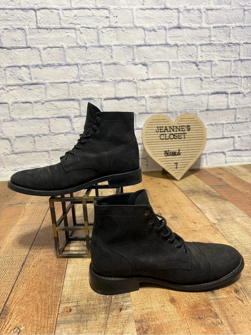 Men’s Size 10.5 Thursday Boot Co. Captain Lug Sole Boots black